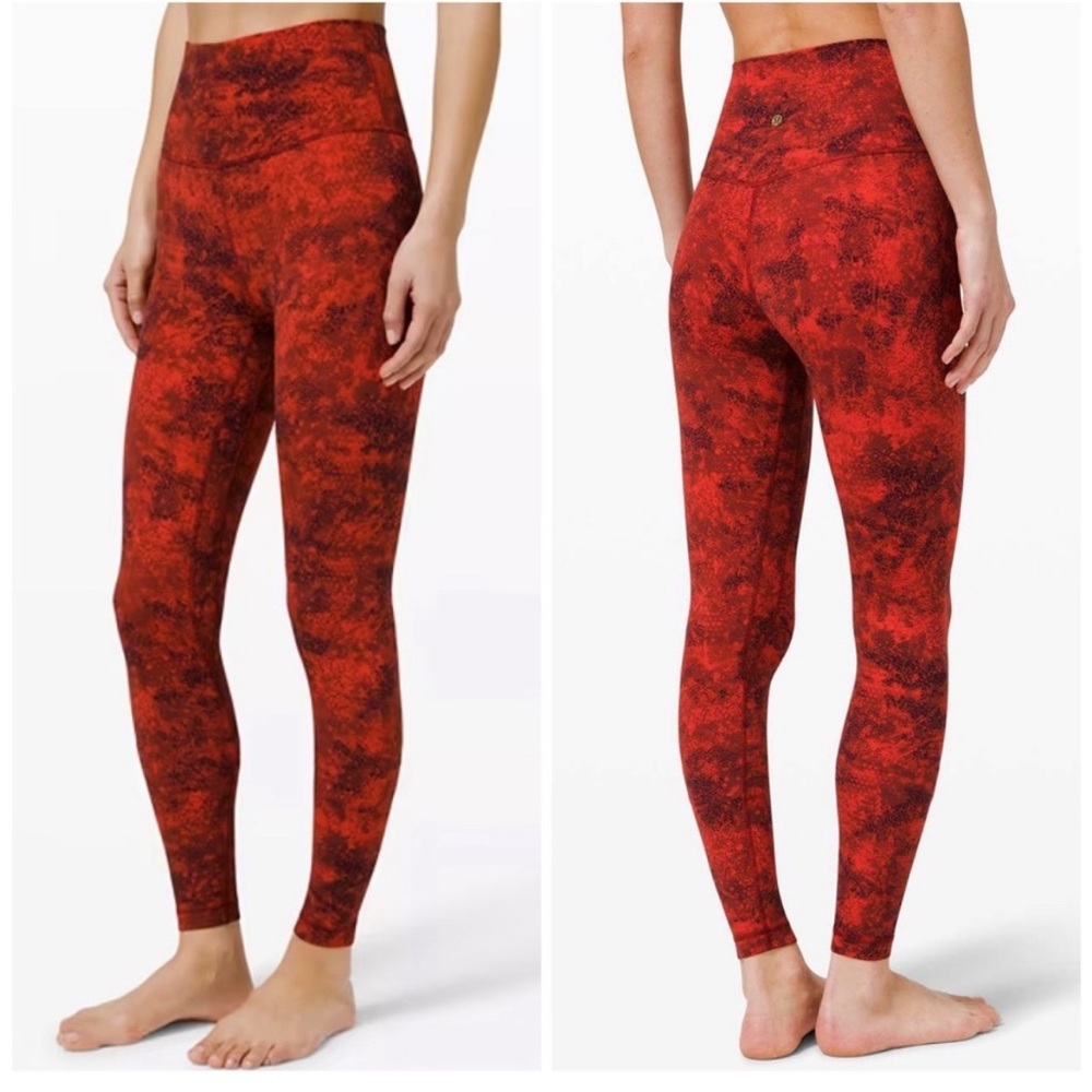 LULULEMON • 2021 Align Pant 28" *Lunar New Year in Intricate Oasis Love • size 8